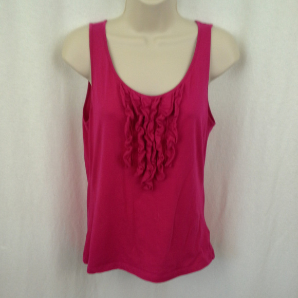 Ralph Lauren Tops - Lauren Ralph Lauren womens top Size M Pink Ruffles